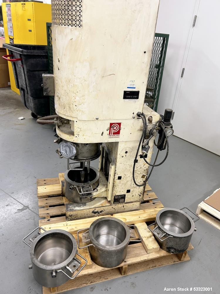 (2) Premier Mill Planetary Mixers, Model PLM5, 304 Stainless Steel.