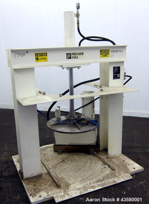 Used Premier Mill Hydraulic Ram Can Discharger, Model CSD-PR