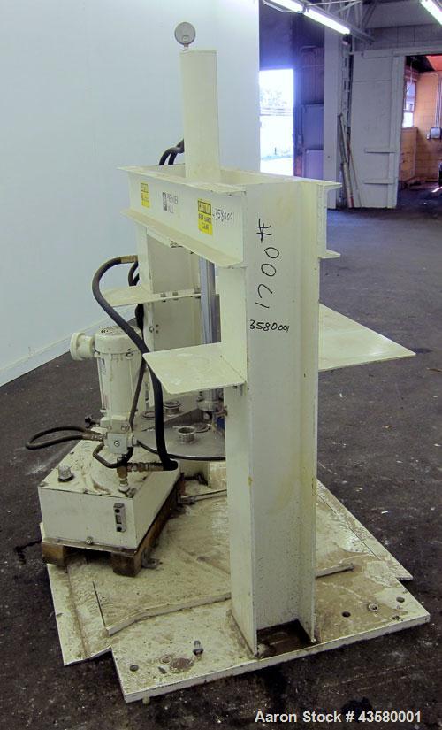 Used Premier Mill Hydraulic Ram Can Discharger, Model CSD-PR