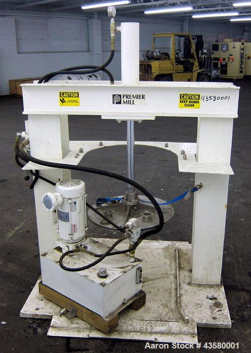 Used Premier Mill Hydraulic Ram Can Discharger, Model CSD-PR