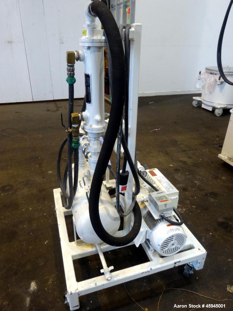 Used Premier Mill Triple Shaft Hidrobot Planetary Mixer, Model MPVDV-360. Approximately 96 gallon total capacity. 304 stainless steel contact parts. With (3) jacketed mix cans, each approx. 31 " ID x...