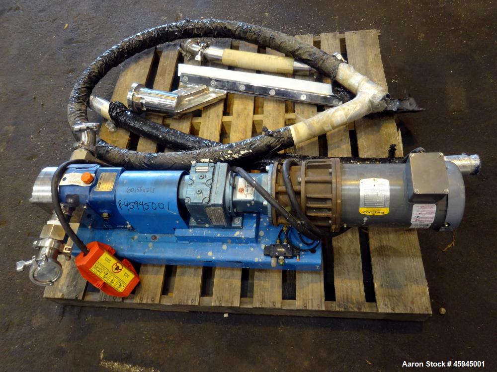 Used Premier Mill Triple Shaft Hidrobot Planetary Mixer, Model MPVDV-360. Approximately 96 gallon total capacity. 304 stainless steel contact parts. With (3) jacketed mix cans, each approx. 31 " ID x...