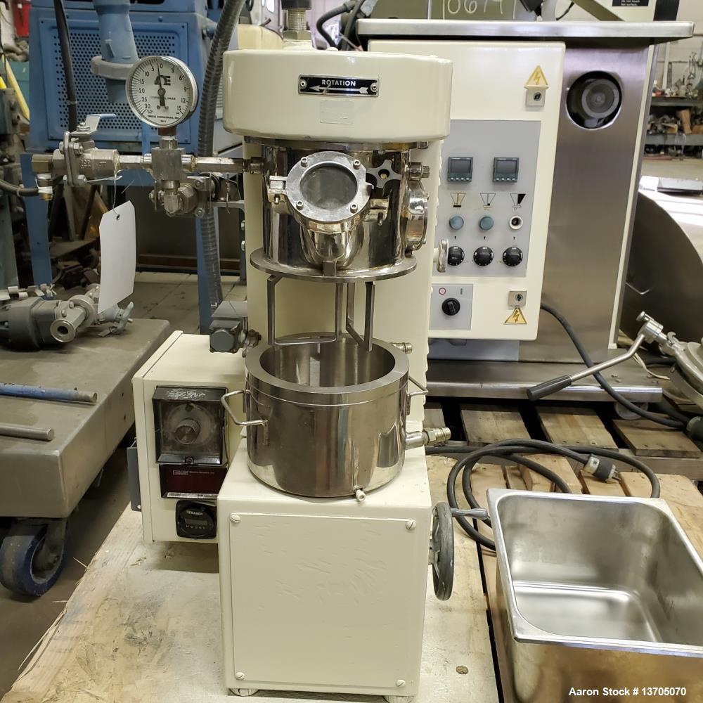 Used-1.5 liter Premier Vacuum Jacketed Double Planetary Mixer