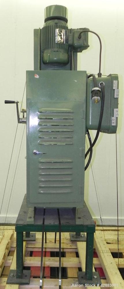 Used Premier Vacuum Double Planetary Mixer, Model PLM 15, 304 Stainless Steel. Mixing capacity 11 liter (2.91 gallon), 15 liter (3.96 gallon) total. Orbital speed 8.5 to 34.1 rpm. 304 Stainless steel...