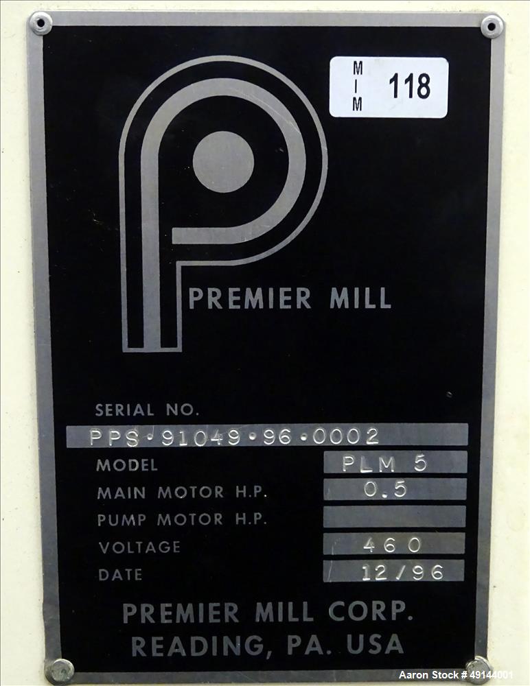 Used- Premier Mill Planetary Mixer, Model PLM5