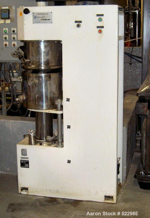 USED: Premier Mill (a Lightnin Company) planetary hidrobat mixer, 30 liter double rotary with good 3D mixing action and a high shear (3000 rpm) granulator. XP control panel, safeties, inverter duty m...