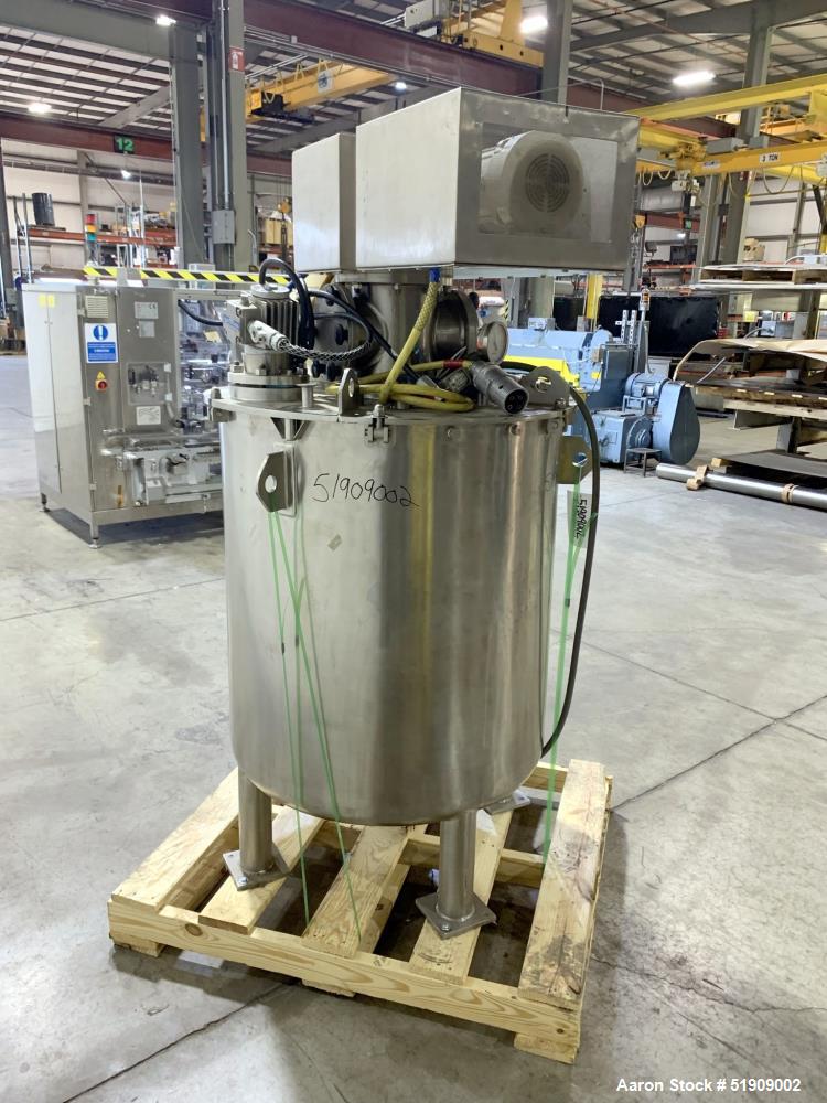 Used Ross Planetary Mixer, Model: 400 liter vessel, 316L Stainless Steel. 400L (105 Gal) working capacity. Approximately 32" diameter x 35" straight side. Flat top, dished bottom. Internal design pre...