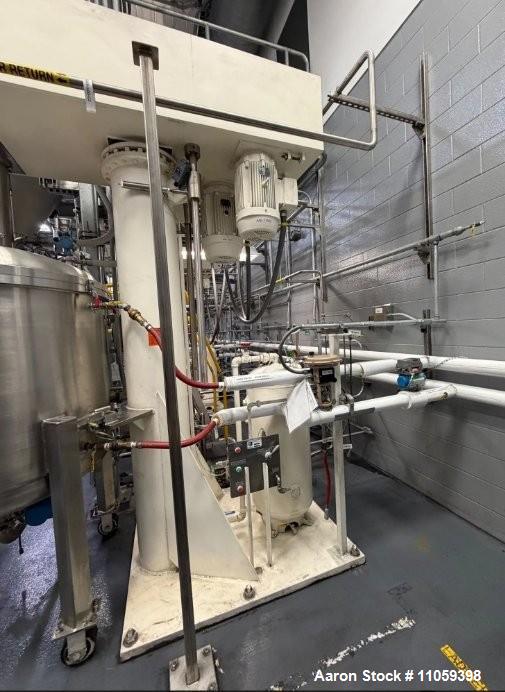 Used ROSS CDA-300 Dual Shaft Vacuum Mixer with High Shear Disperser and Sweep Agitator – 300 Gallon Jacketed Mixing System
