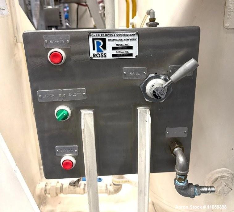 Used ROSS CDA-300 Dual Shaft Vacuum Mixer with High Shear Disperser and Sweep Agitator – 300 Gallon Jacketed Mixing System