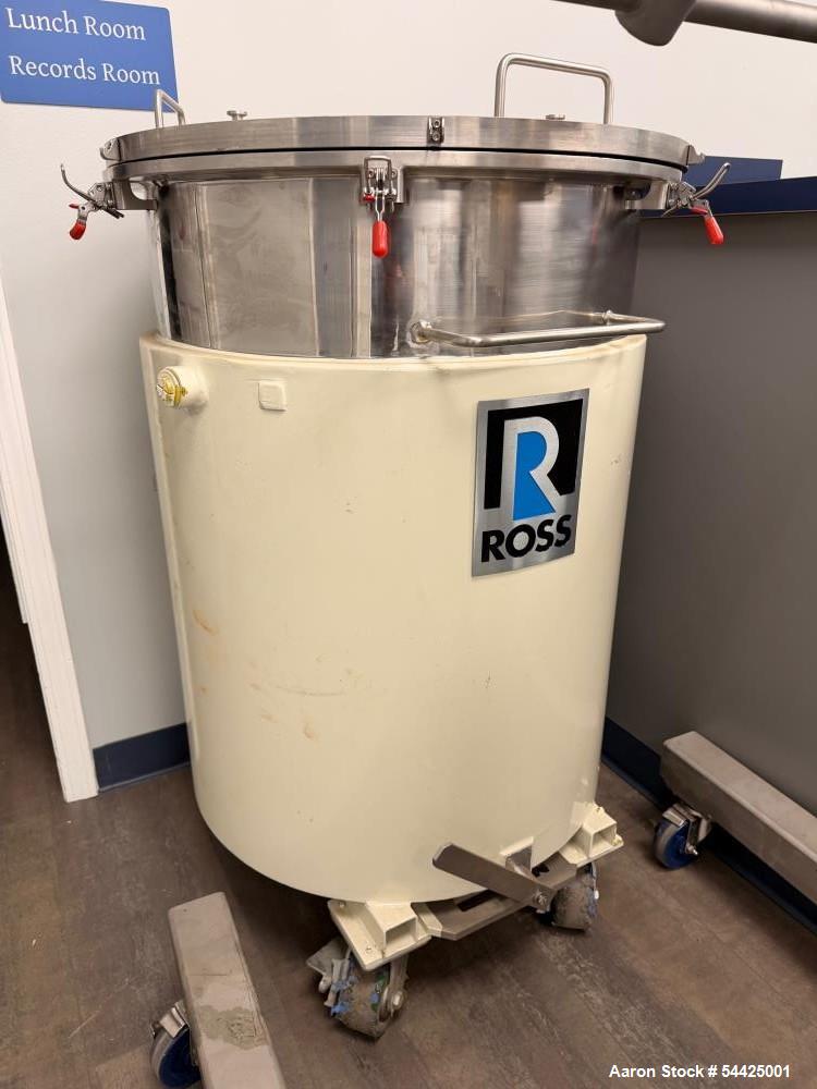 Used Charles Ross Dual Shaft Mixer.  50 Gallon, Stainless steel.
