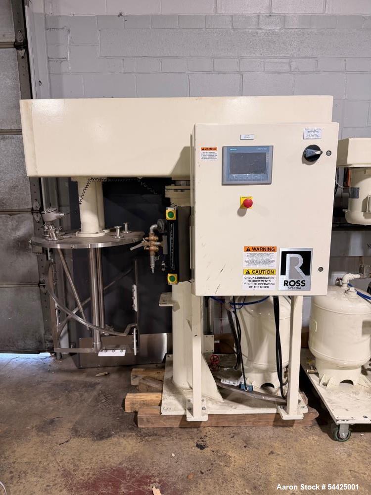 Used Charles Ross Dual Shaft Mixer.  50 Gallon, Stainless steel.