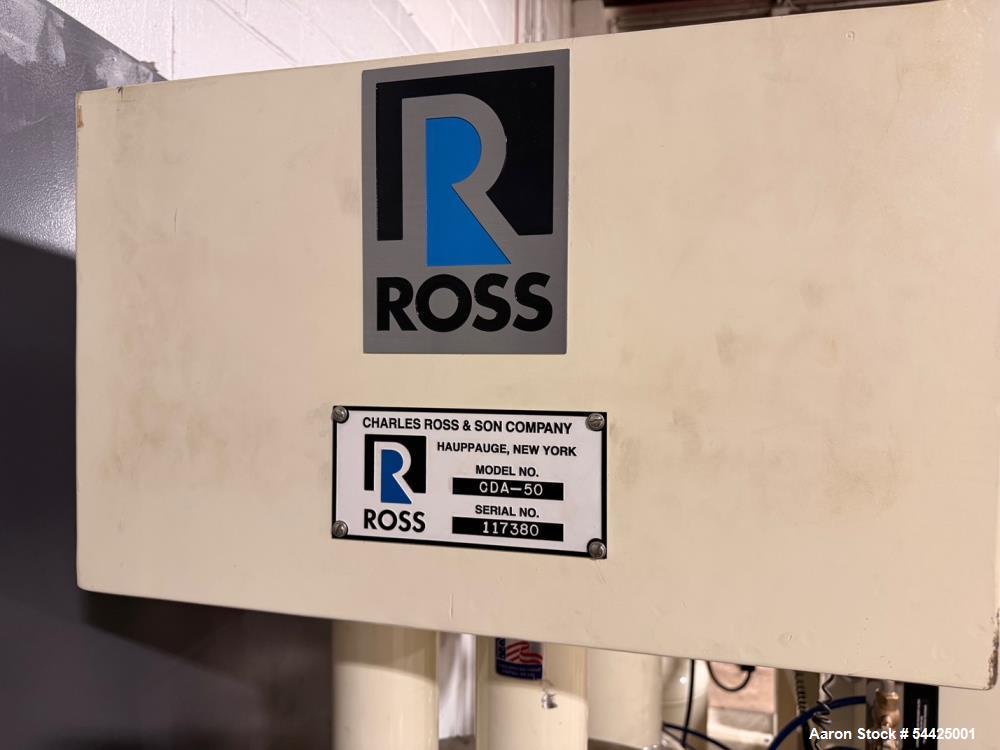 Used Charles Ross Dual Shaft Mixer.  50 Gallon, Stainless steel.