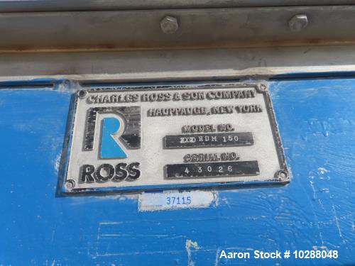 Used-HDM-150 Gallon Ross Double Planetary Mixer