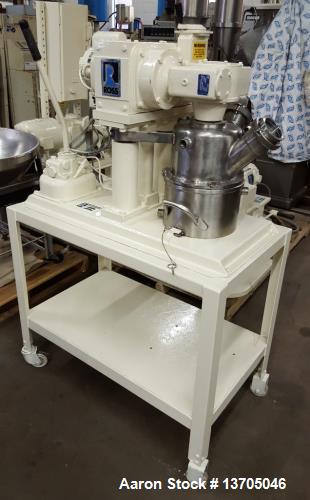 Used Ross Double Planetary Mixer, Model LDM-1. 1 gallon capacity, vacuum. Stainless steel construction, stainless steel jacketed mix can with stainless steel jacket. Hydraulic lift, driven by 1 hp, 1...