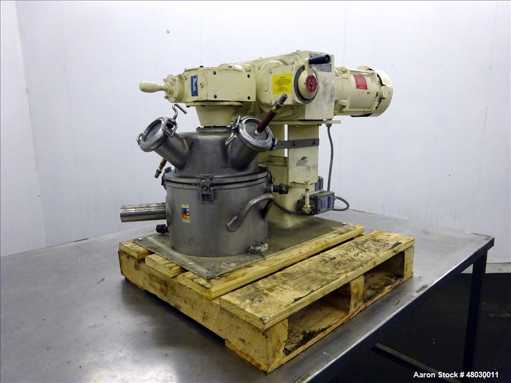 Used Ross double planetary mixer, model LDM-2, 316 stainless steel. 1-1/2 gallo