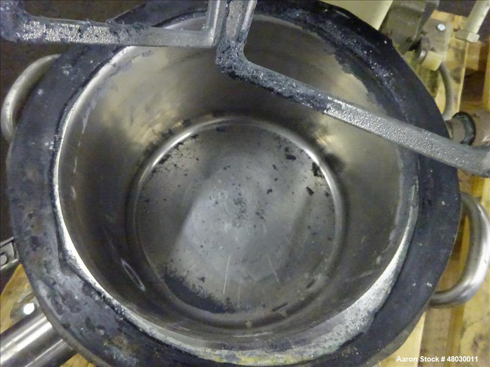 Used Ross double planetary mixer, model LDM-2, 316 stainless steel. 1-1/2 gallo