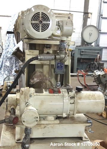 Used Ross, 4 Gallon, Model LDM-4 Jacketed, Vacuum, Double Planetary Mixer. Stainless steel construction, 1 quart to 4 gallon mixing capacity, 5-1/4 gallon total capacity. "HV"- Style mixing blades, s...
