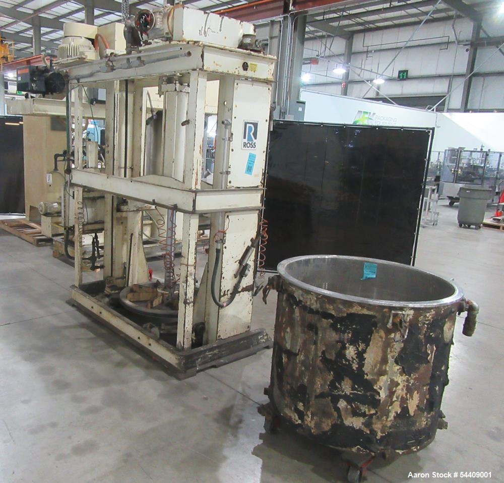 100 Gallon Used Ross Planetary Mixer Model PD-100 Stainless Steel Vacuum Mixer