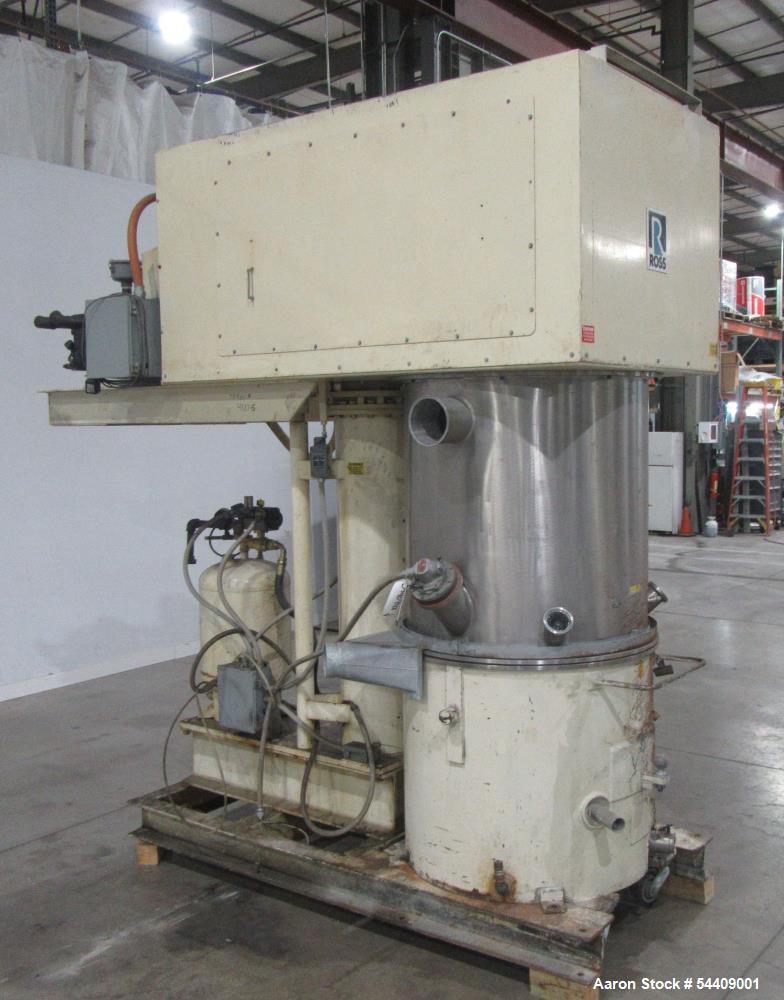 100 Gallon Used Ross Planetary Mixer Model PD-100 Stainless Steel Vacuum Mixer