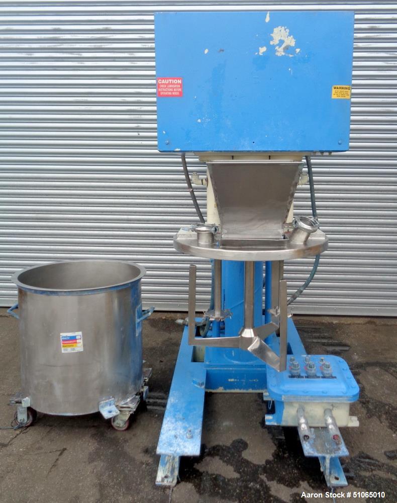 Used Ross 40 Gallon Stainless Steel Triple Shaft Change Can Vacuum Mixer