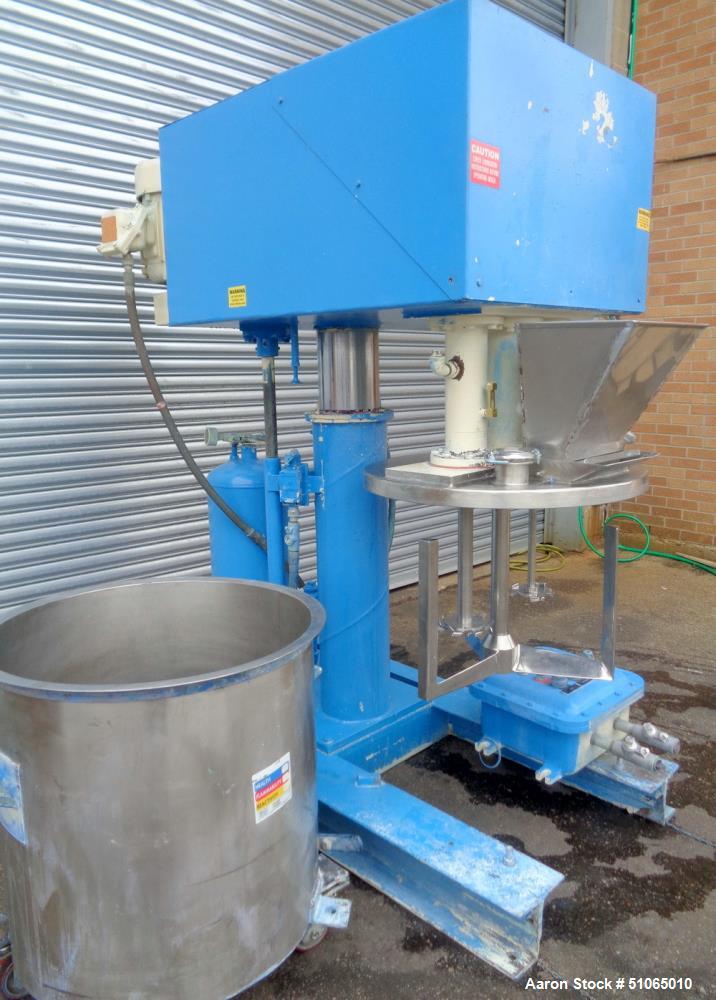 Used Ross 40 Gallon Stainless Steel Triple Shaft Change Can Vacuum Mixer