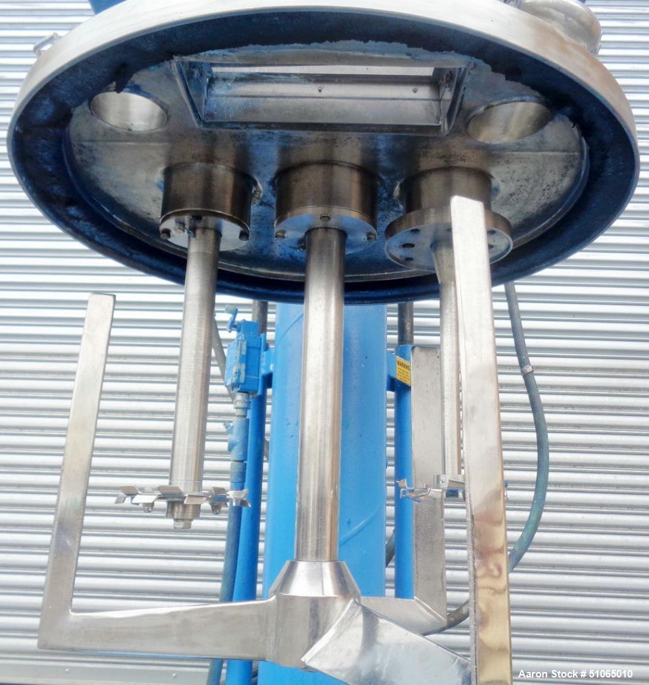Used Ross 40 Gallon Stainless Steel Triple Shaft Change Can Vacuum Mixer