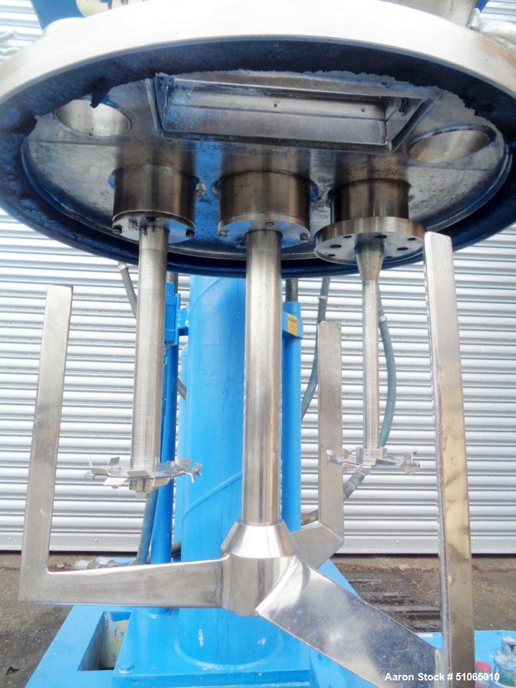 Used Ross 40 Gallon Stainless Steel Triple Shaft Change Can Vacuum Mixer