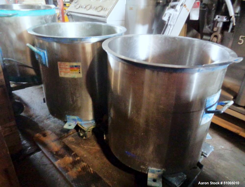 Used Ross 40 Gallon Stainless Steel Triple Shaft Change Can Vacuum Mixer