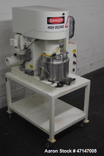 Used- Ross, Model PVM-4 30-Liter Stainless Steel High Shear Vacuum Mixer. 30 liter full capacity. Triple action mixer. 16" d...