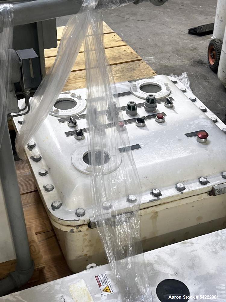 Used Ross Vacuum Mixer, Model PVM10. 10 gallon capacity. Triple shaft. Explosion proof. 3/60/480V. Previously used for chemicals.