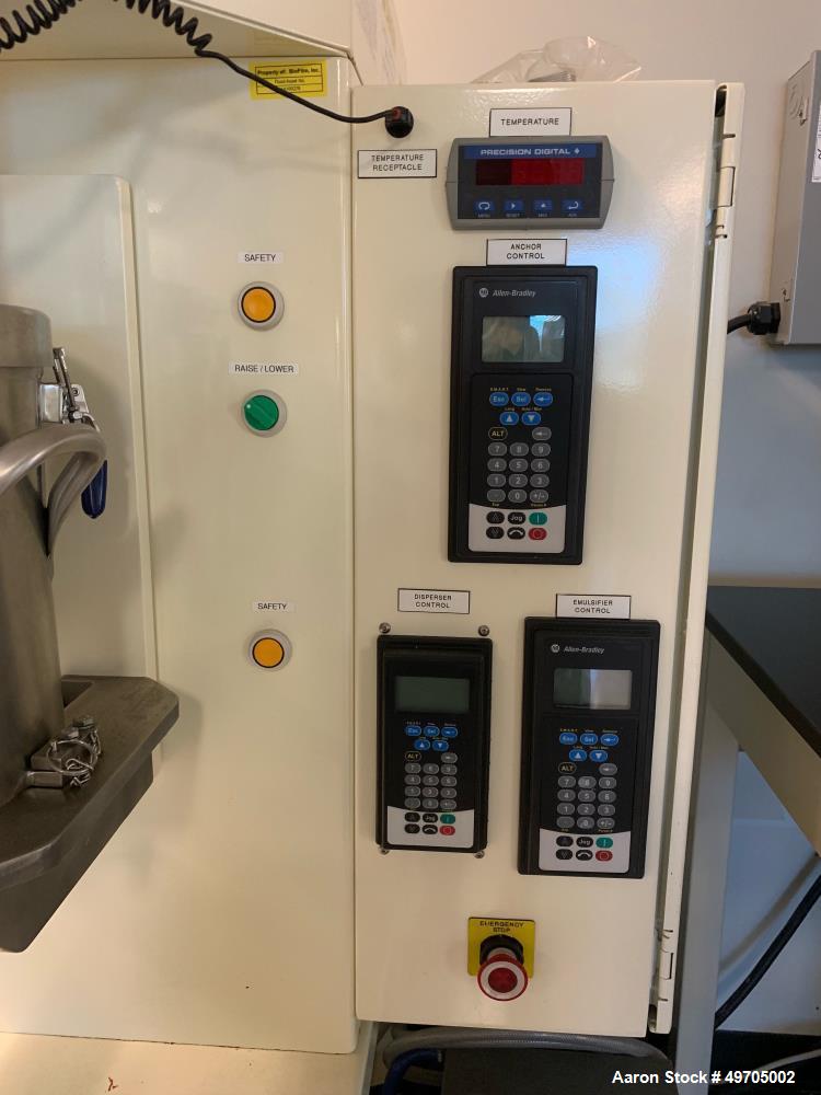 Used Ross Vera Mix, Model VMC-2. 304 Stainless Steel. Triple agitation. (1) Anchor agitator, 3-wing anchor blade, stainless steel with Teflon side scraper, 7/8" stainless steel shaft, 14-140 rpm. (1)...