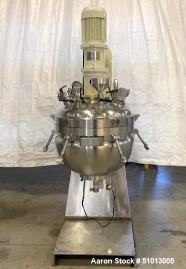 Used- Ross Vacuum “Turbo Emulsifier” Reactor/Kettle, Model TE3-100