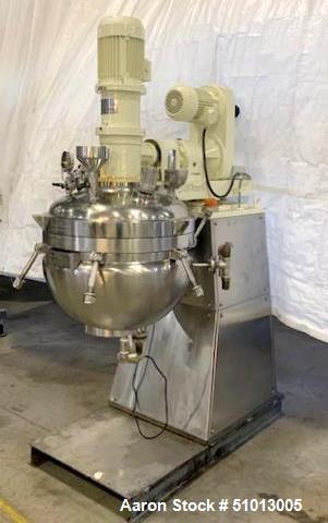 Used- Ross Vacuum “Turbo Emulsifier” Reactor/Kettle, Model TE3-100