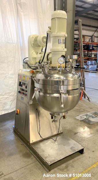 Used- Ross Vacuum “Turbo Emulsifier” Reactor/Kettle, Model TE3-100