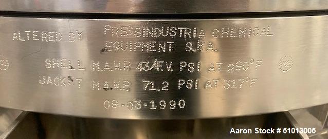 Used Ross Vacuum “Turbo Emulsifier” Reactor/Kettle, Model TE3-100
