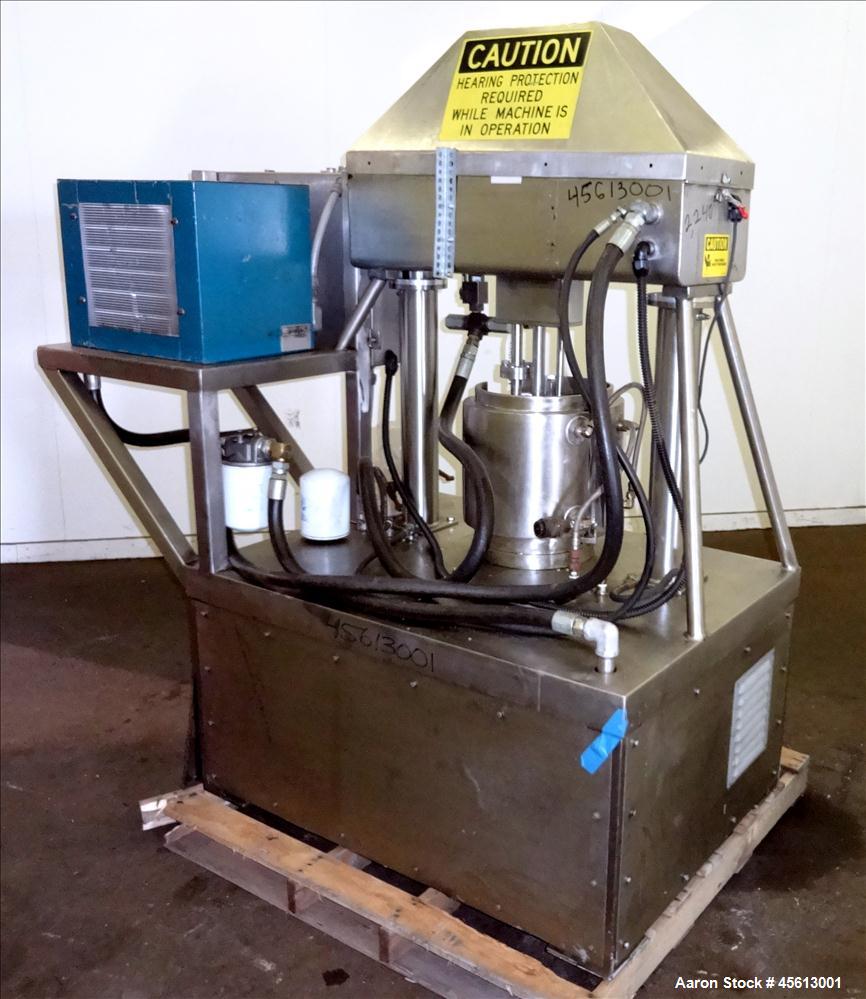 Used- Stainless Steel Scott Turbon Mixer, 6 Gallon, Triple Action