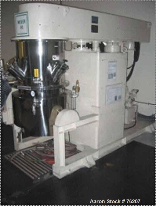 USED: Tokushu Kika Kogyo Co Ltd planetary mixer. 100 gallon capacity with explosion proof control panel. Traction drive 3.7 ...