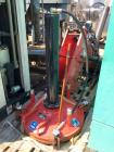 Used Buhler Removable Head Type Press-Out Unit. Designed to accept approximate 813mm diameter mixing tanks. This unit includes one(1) 32” diameter x 32” deep caster mounted stainless steel mixing tan...