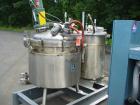 USED: Ross model CDA-50 (new model number of PVM series). Dual shaft design, 50 gallon working capacity, 65 gallon total capacity, sanitary stainless steel construction. Unit has 2 blade anchor agita...