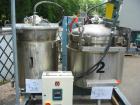 USED: Ross model CDA-50 (new model number of PVM series). Dual shaft design, 50 gallon working capacity, 65 gallon total capacity, sanitary stainless steel construction. Unit has 2 blade anchor agita...