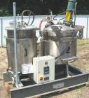 USED: Ross model CDA-50 (new model number of PVM series). Dual shaft design, 50 gallon working capacity, 65 gallon total capacity, sanitary stainless steel construction. Unit has 2 blade anchor agita...