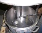 Used Ross Model HDM-10 vacuum jacketed double planetary mixer. 10 gallon capacity, stainless steel construction, stainless steel jacketed mix can, driven by a 3 hp variable speed drive, air/oil hydra...