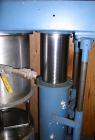 Used Ross Model HDM-10 vacuum jacketed double planetary mixer. 10 gallon capacity, stainless steel construction, stainless steel jacketed mix can, driven by a 3 hp variable speed drive, air/oil hydra...