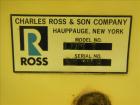 Used Ross Double Planetary Mixer, Model LDM-1, 304 Stainless Steel.  0.95 Gallon working capacity (1 gallon total). (1) 8-1/4