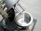 Used Ross Double Planetary Mixer, Model LDM-2, 304 Stainless Steel. 1 quart to 1.5 gallon working capacity, 2 total. 9-3/4