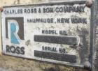 Used Ross Double Planetary Mixer, Model LDM-2, 304 Stainless Steel. 1 quart to 1.5 gallon working capacity, 2 total. 9-3/4