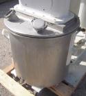 Used - Ross Versa Mixer, Model PVM-40E, 304 stainless steel. Change can design, triple agitation. (1) Anchor style agitator with scrapers, driven by a 5 hp, 1750 rpm motor with adjustable drive pulle...