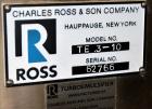 Used- Stainless Steel Ross Turbo Emulsifier, Model TE.3-10