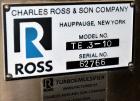 Used Stainless Steel Ross Turbo Emulsifier, Model TE.3-10