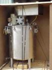 USED: Ross dual shaft sanitary mixing vessel. Has model VE-05homogenizer, 5 hp, 3480 rpm, XP drive and a center mounted mixerdrive for sweep type mixer. Drive is there but sweep shaft is not.Mounted ...